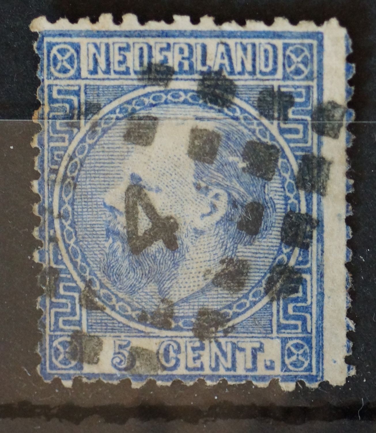 4 (Amersfoort, zonder punten links/rechts) op NVPH 7 4 (Amersfoort, zonder punten links/rechts) op NVPH 7