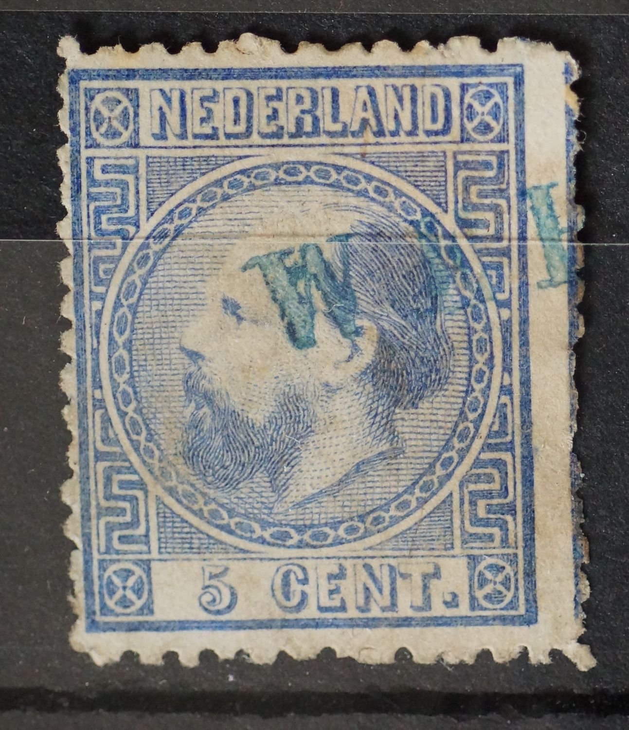Wehl (in blauw) op NVPH 7