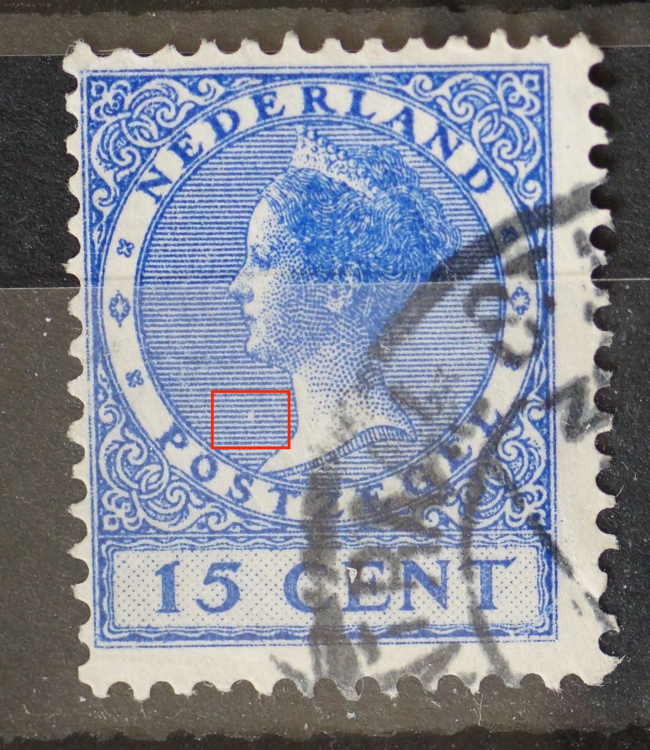 NVPH 186 - breuk in arcering voor het gezicht NVPH 186 - breuk in arcering voor het gezicht