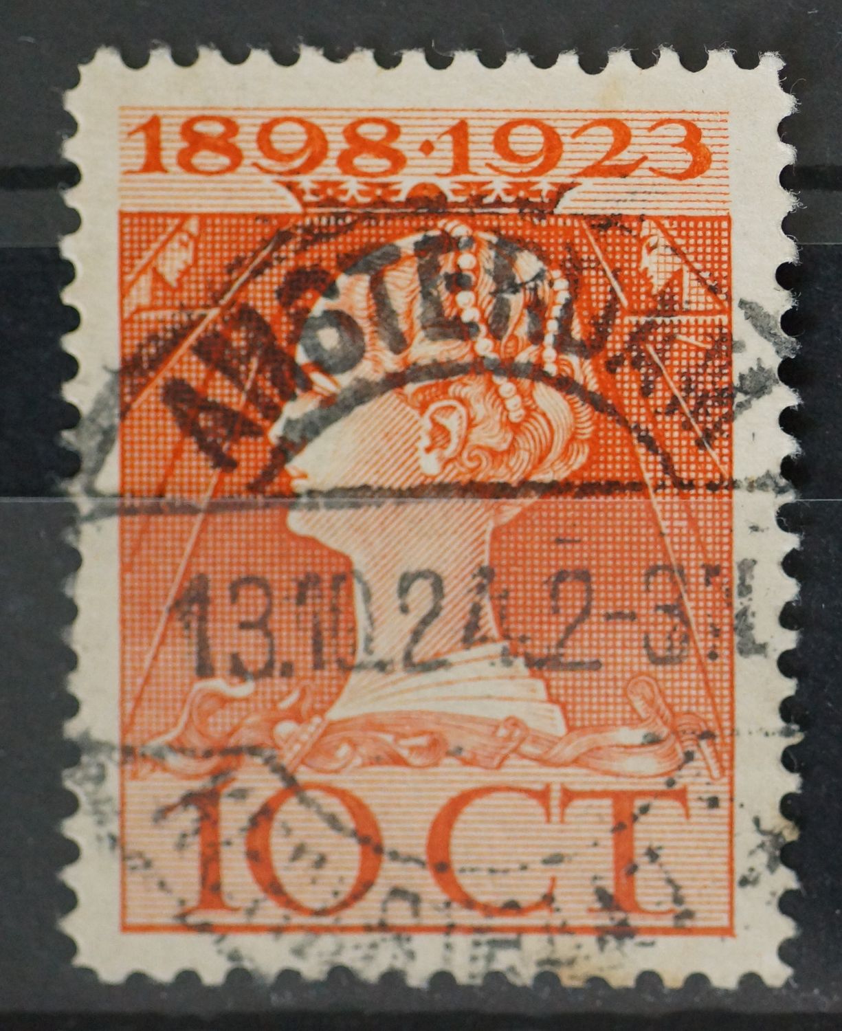 Amsterdam Kerkstraat 1 op NVPH 124