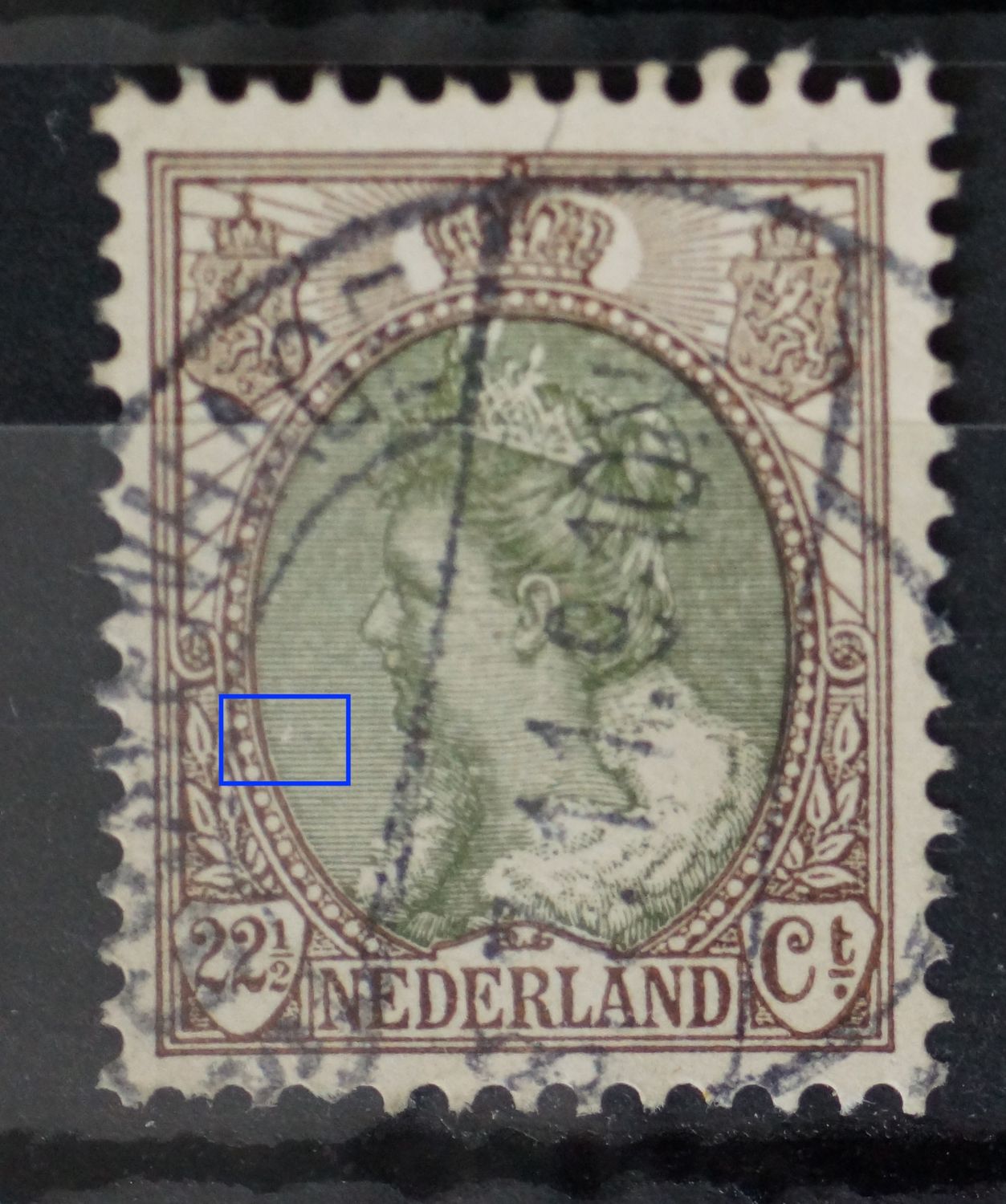 NVPH 70 - breuk in arcering links