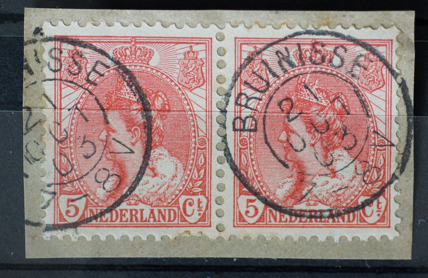 Bruinisse op NVPH 60 (paar)