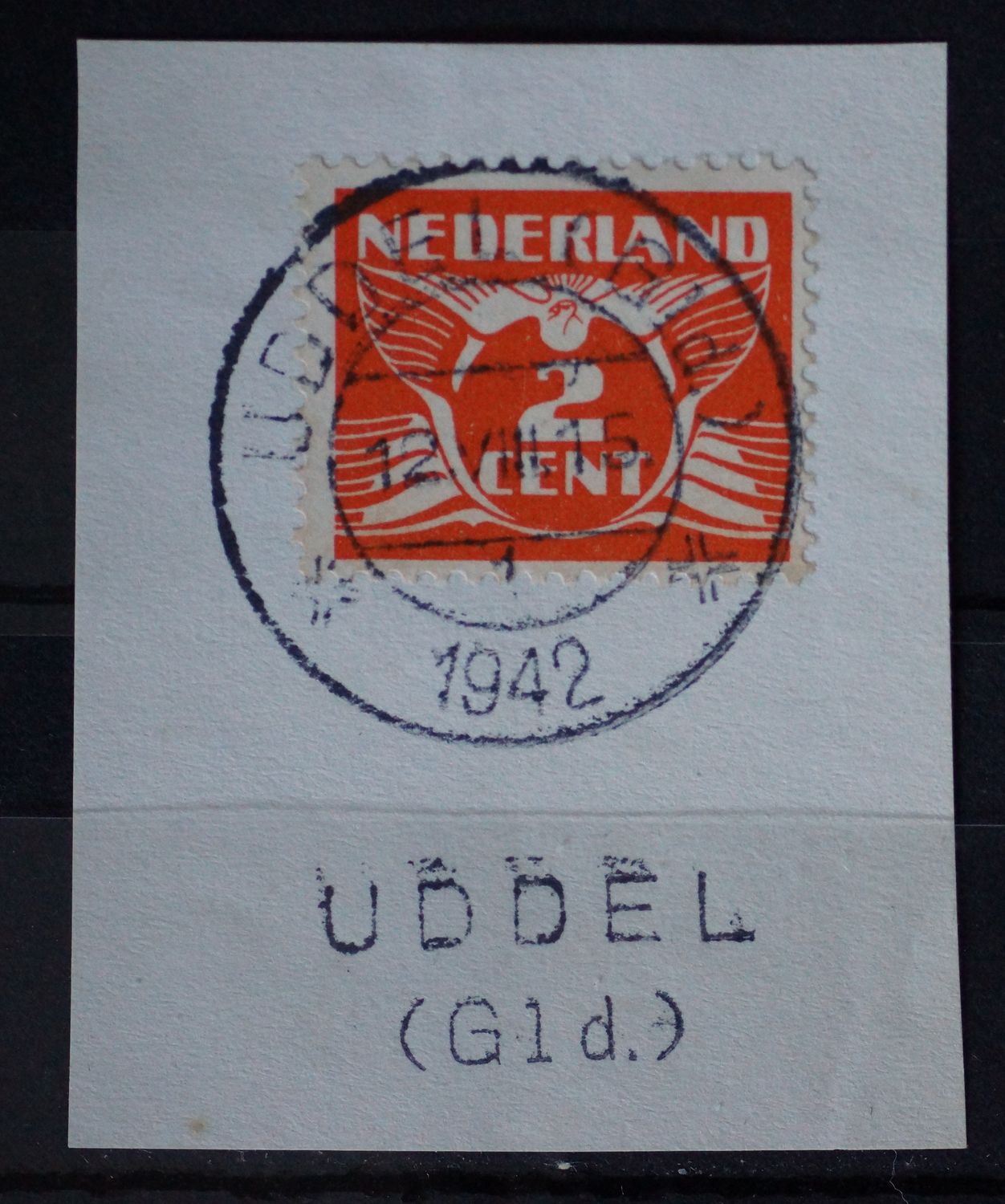 Uddel (Gld.) 1 op NVPH 174 - tevens kantoornaamstempel