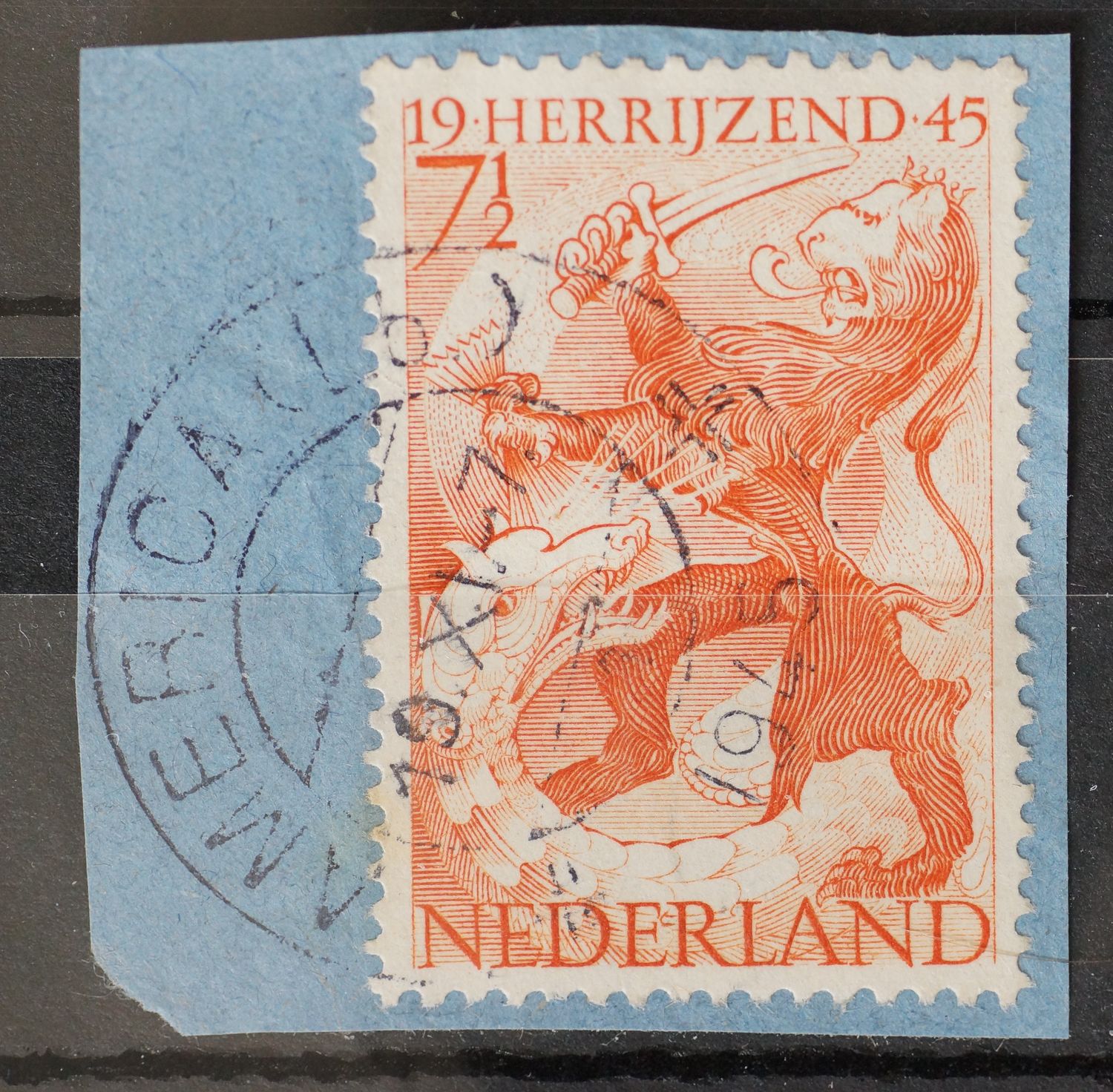 America (Lb.) 1 op NVPH 443 - open 4 van 1945