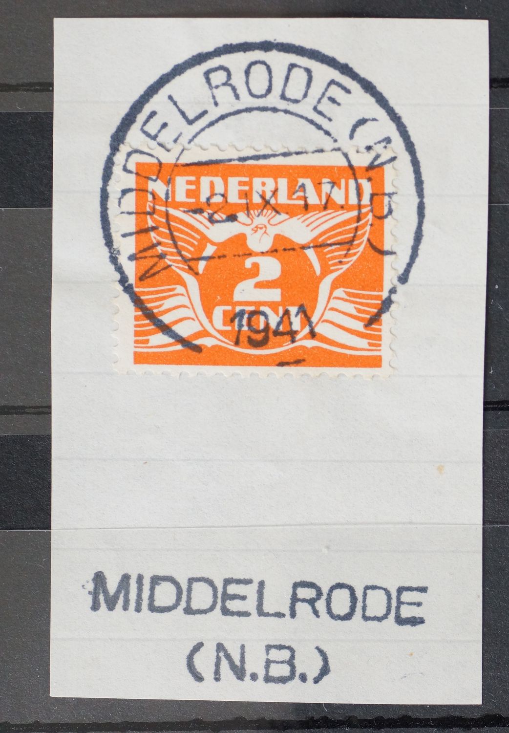 Middelrode (N.B.) op NVPH 174 - tevens kantoornaamstempel