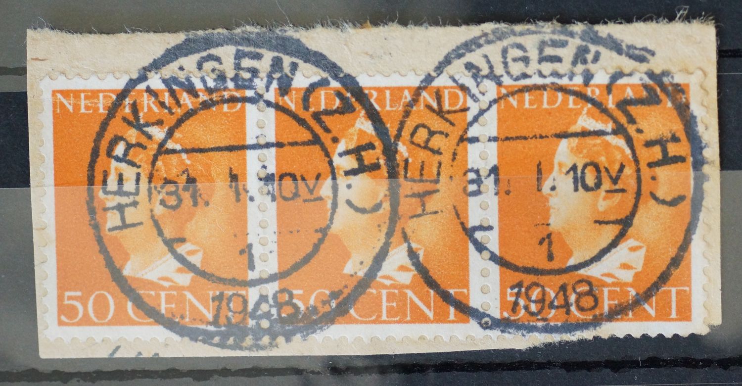 Herkingen (Z.H.) 1 op NVPH 344 (strip)