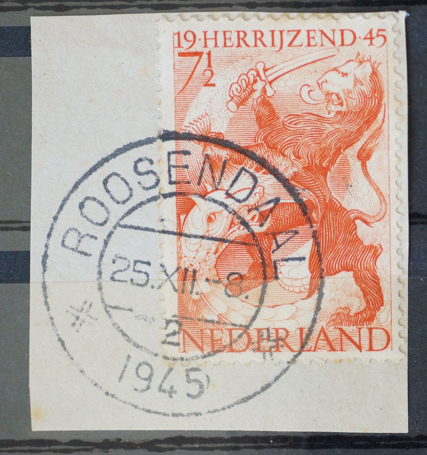 Roosendaal 2 op NVPH 443 - open 4 van 1945