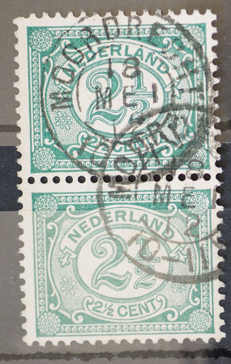 Moordrecht (1912) op NVPH 55 (paar)