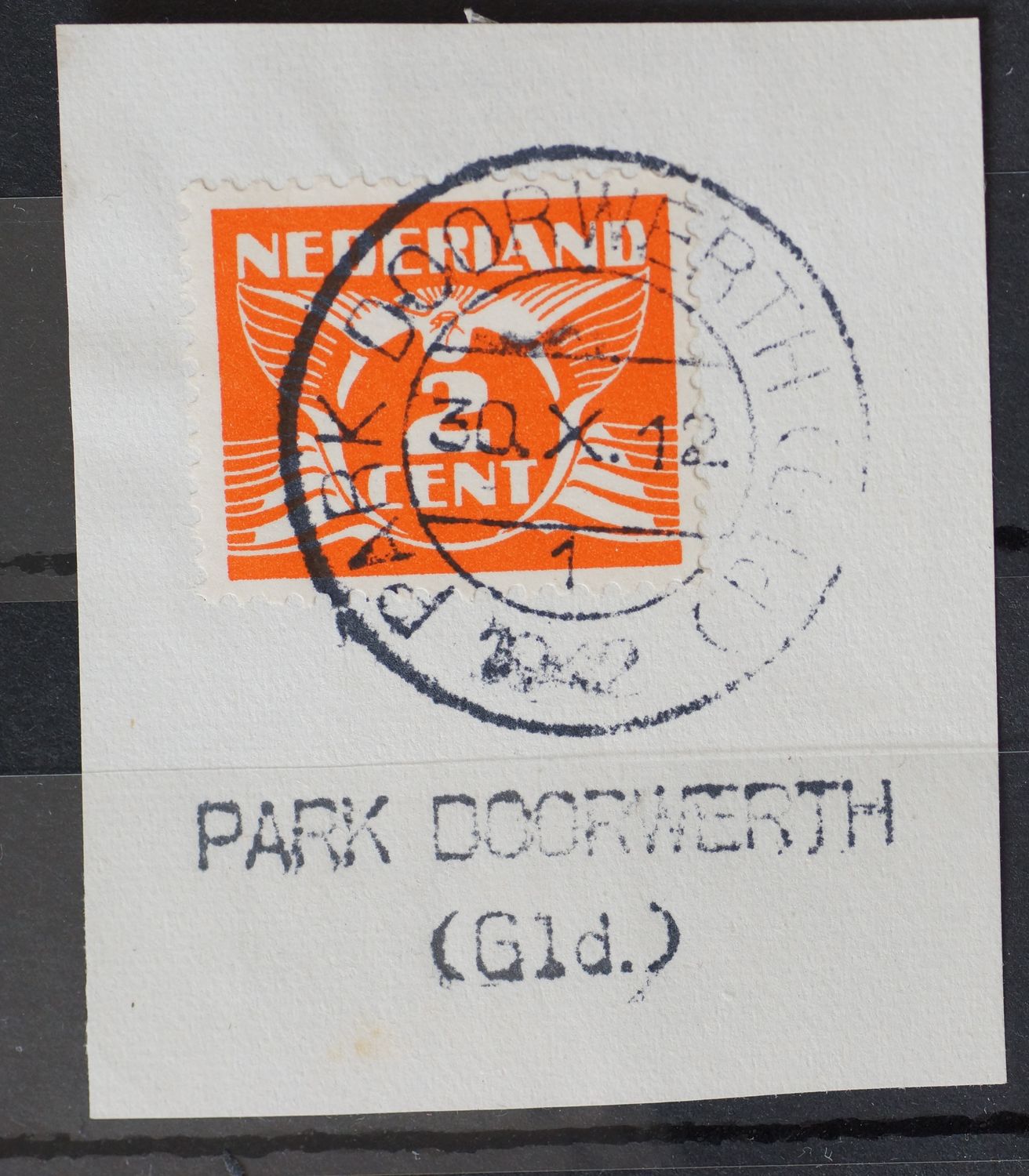 Park Doorwerth (Gld.) 1 op NVPH 174 - tevens kantoornaamstempel