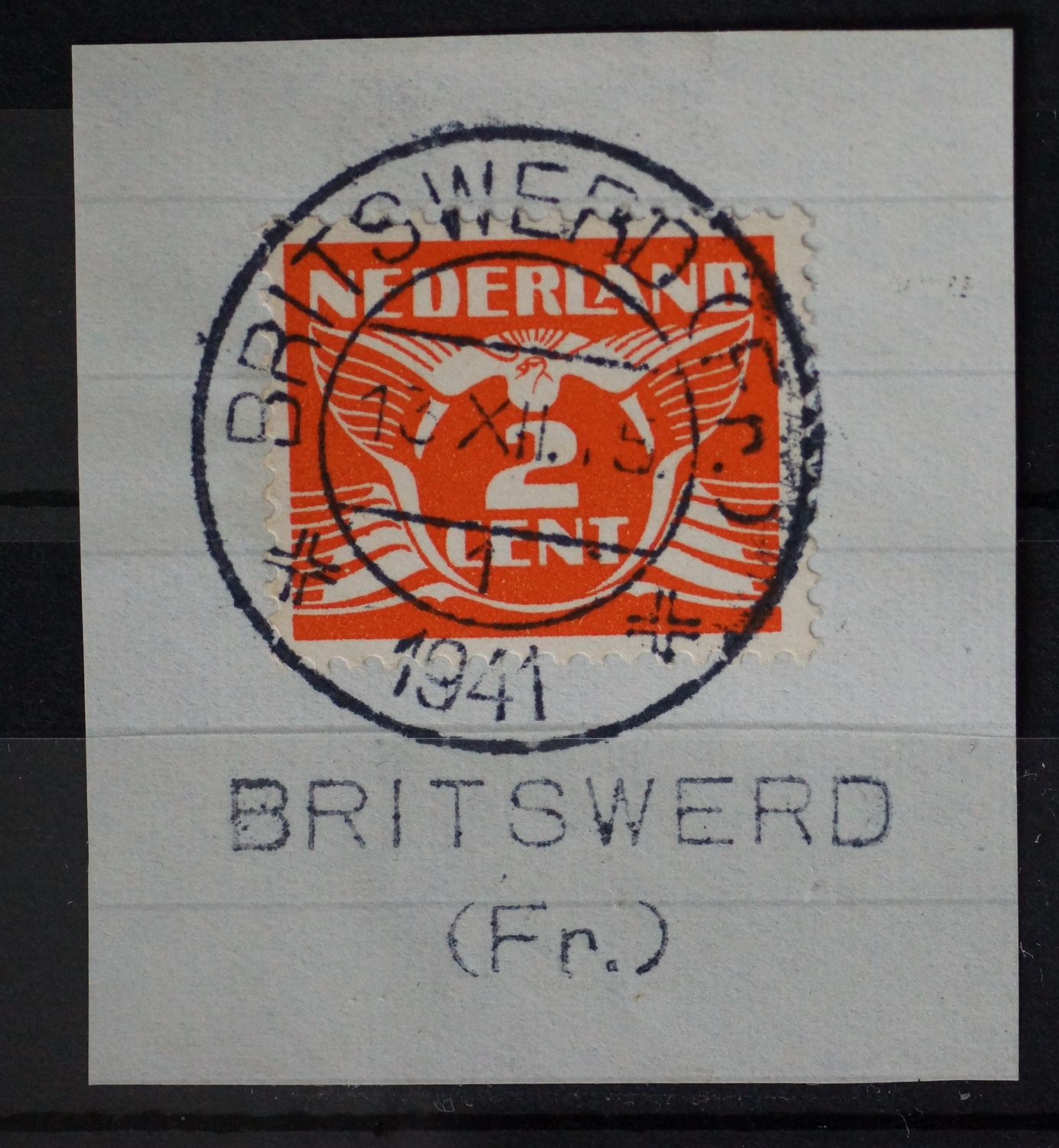 Britswerd (Fr.) 1 op NVPH 174 - tevens kantoornaamstempel