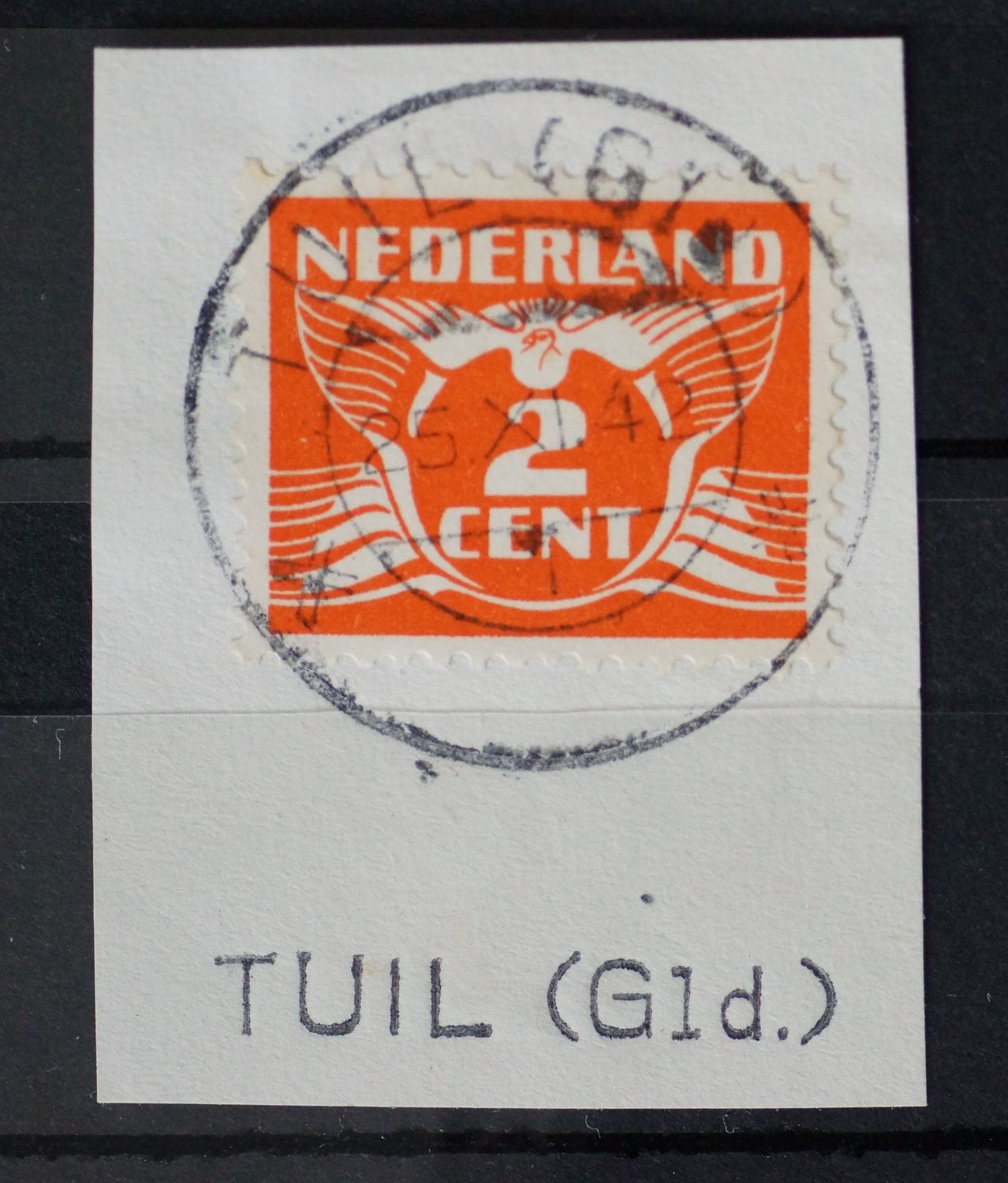 Tuil (Gld.) 1 op NVPH 174 - tevens kantoornaamstempel  - let op: jaartal in datumbalk, geen uuraanduiding