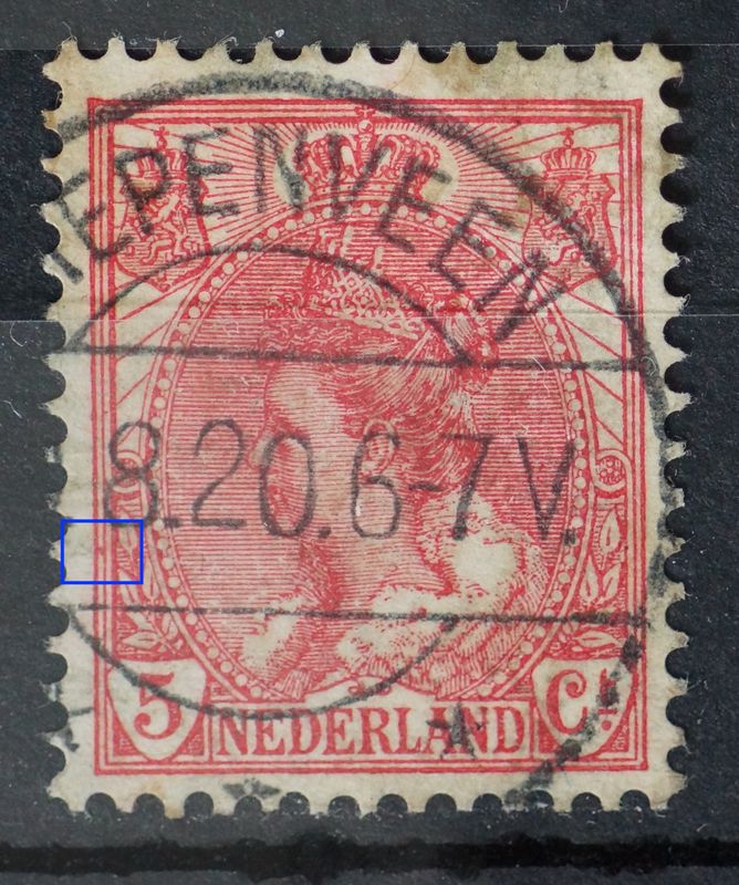 Diepenveen op NVPH 60 - plaatfout Diepenveen op NVPH 60 - plaatfout