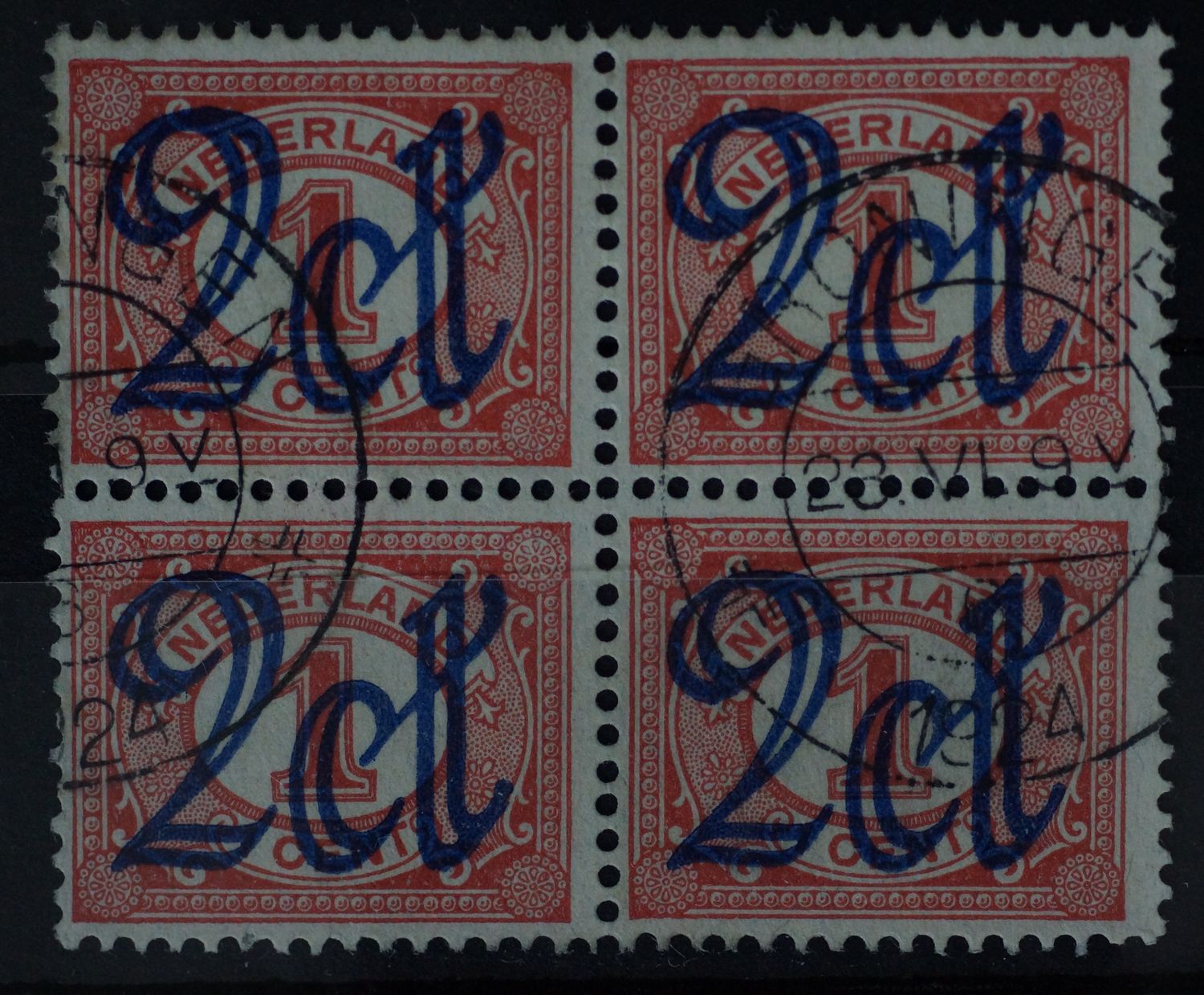 Groningen 6 op NVPH 114 (blok)