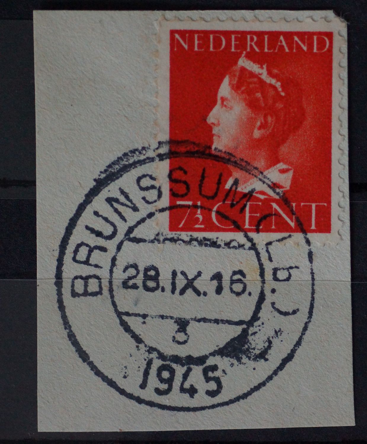 Brunssum (Lb.) 3 op NVPH 334 - open 4 van 1945