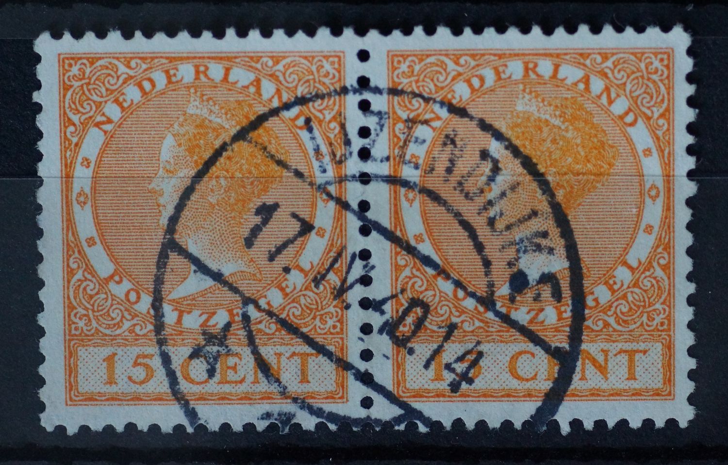 IJzendijke 1 op NVPH 187 (paar)