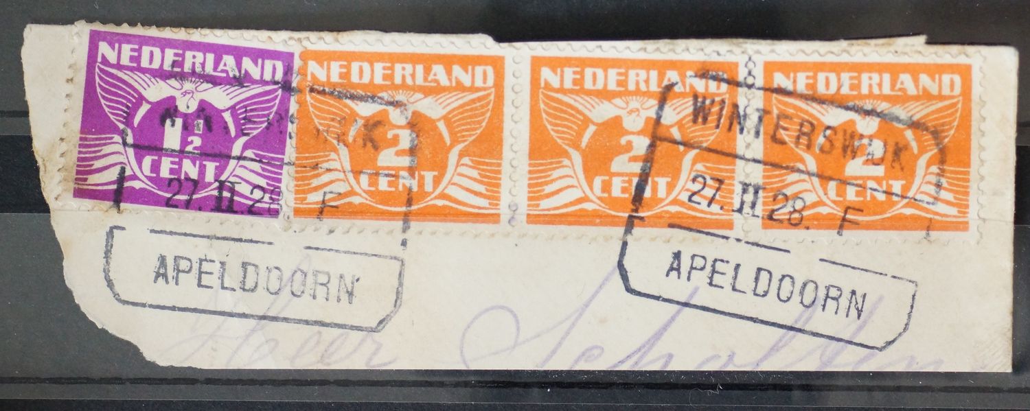 Winterswijk - Apeldoorn F op NVPH 171 en 173 (strip) Winterswijk - Apeldoorn F op NVPH 171 en 173 (strip)