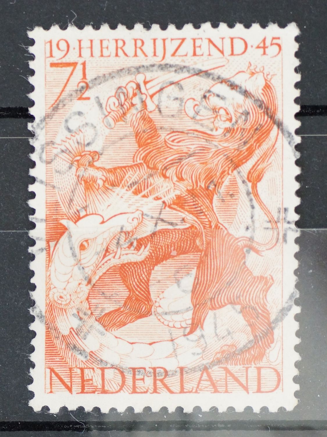 Vlissingen 6 op NVPH 443 - open 4 van 1945