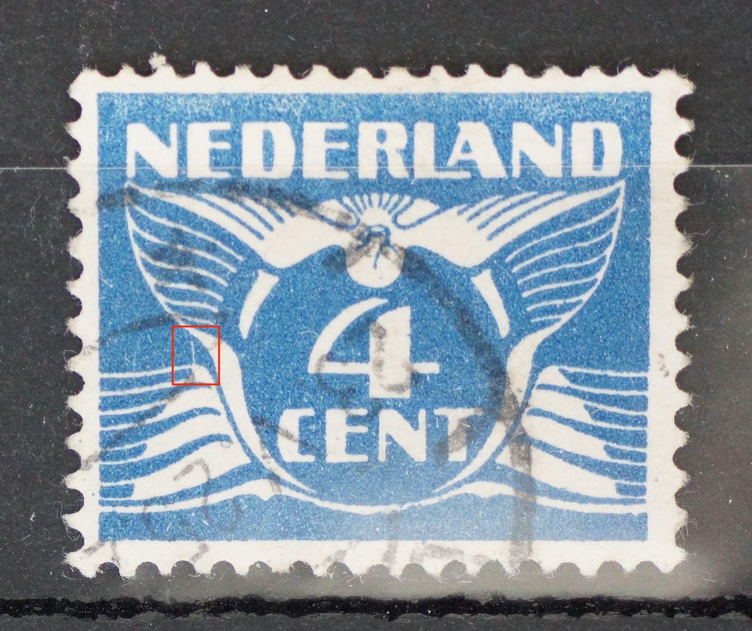 NVPH 148 - witte verticale streep links