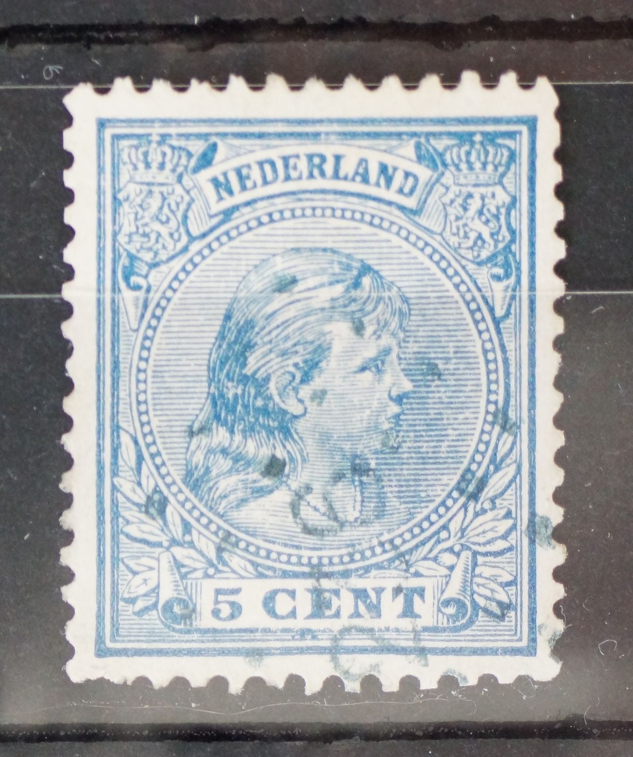 236 (Breukelen) blauwgroen stempel op NPH 35