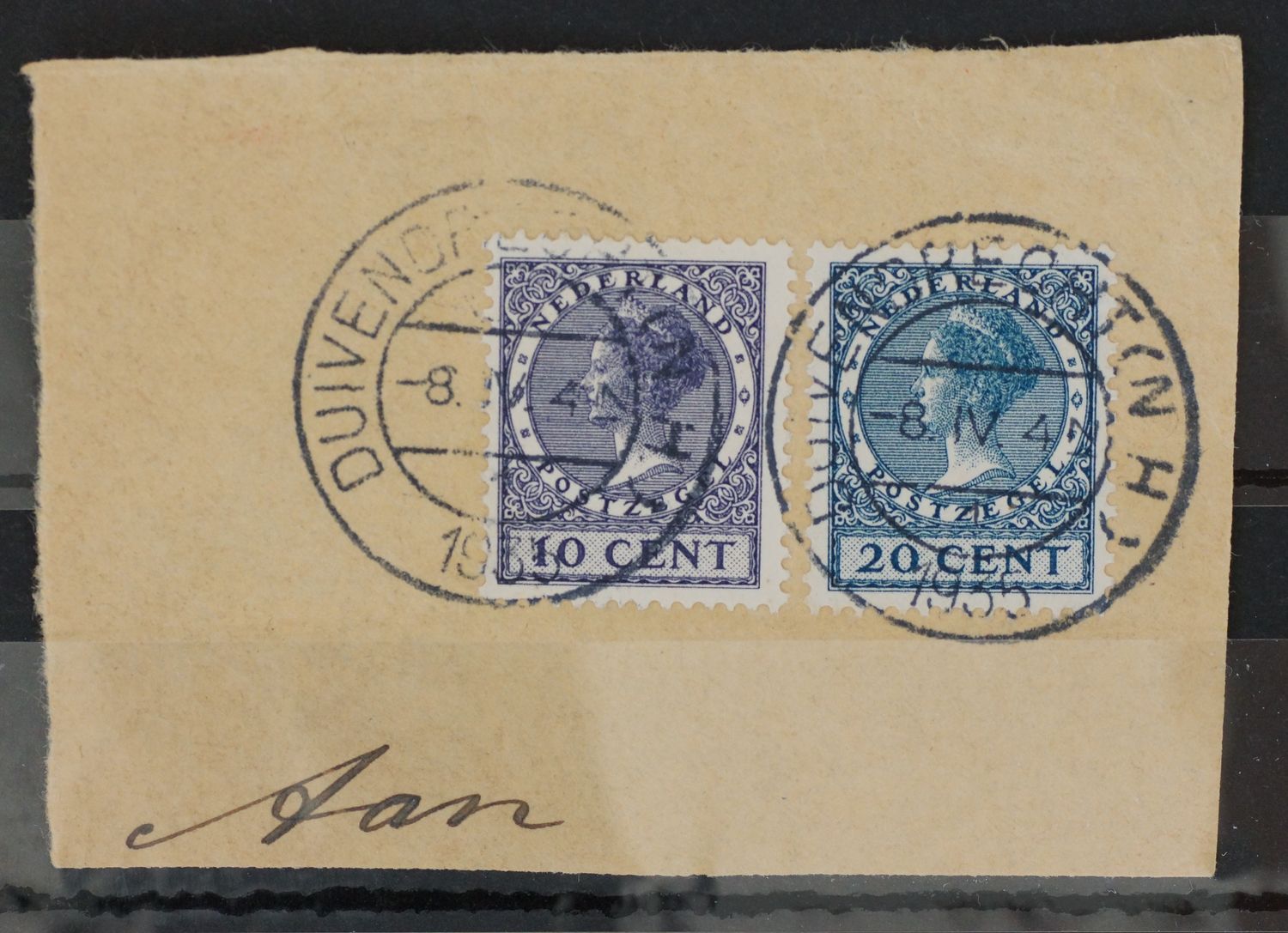 Duivendrecht (N.H.) 1 op NVPH 183 en 188