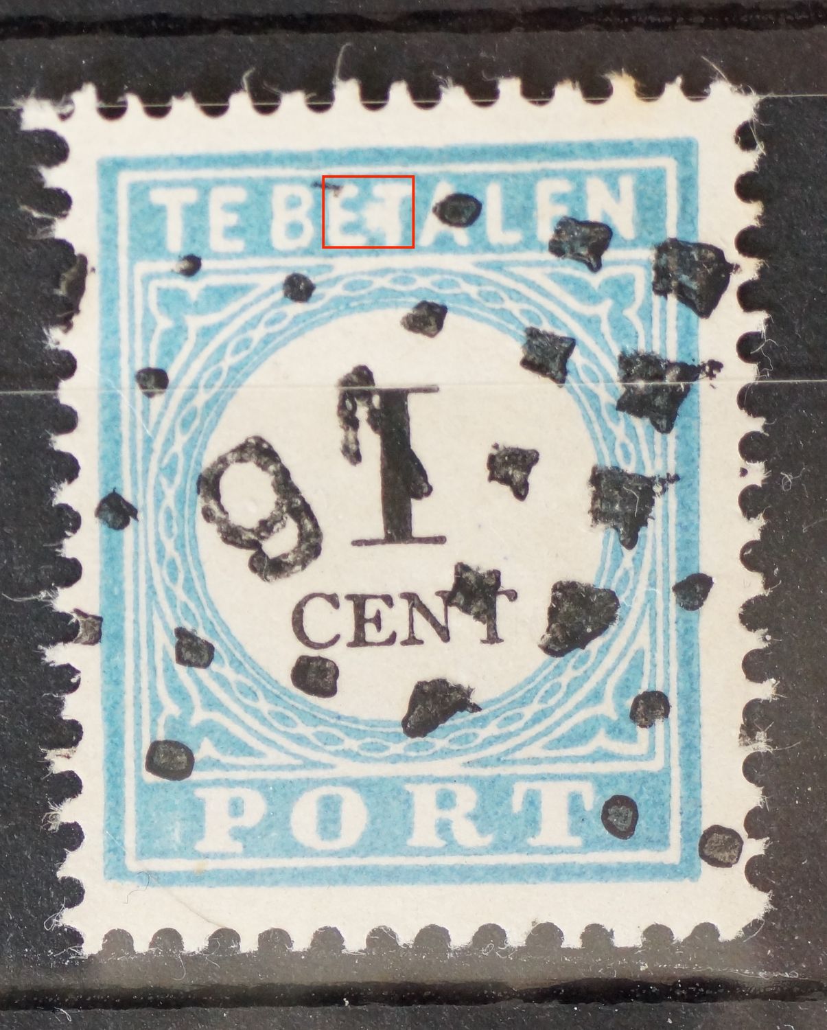 NVPH P3 - witte vlek tussen ET