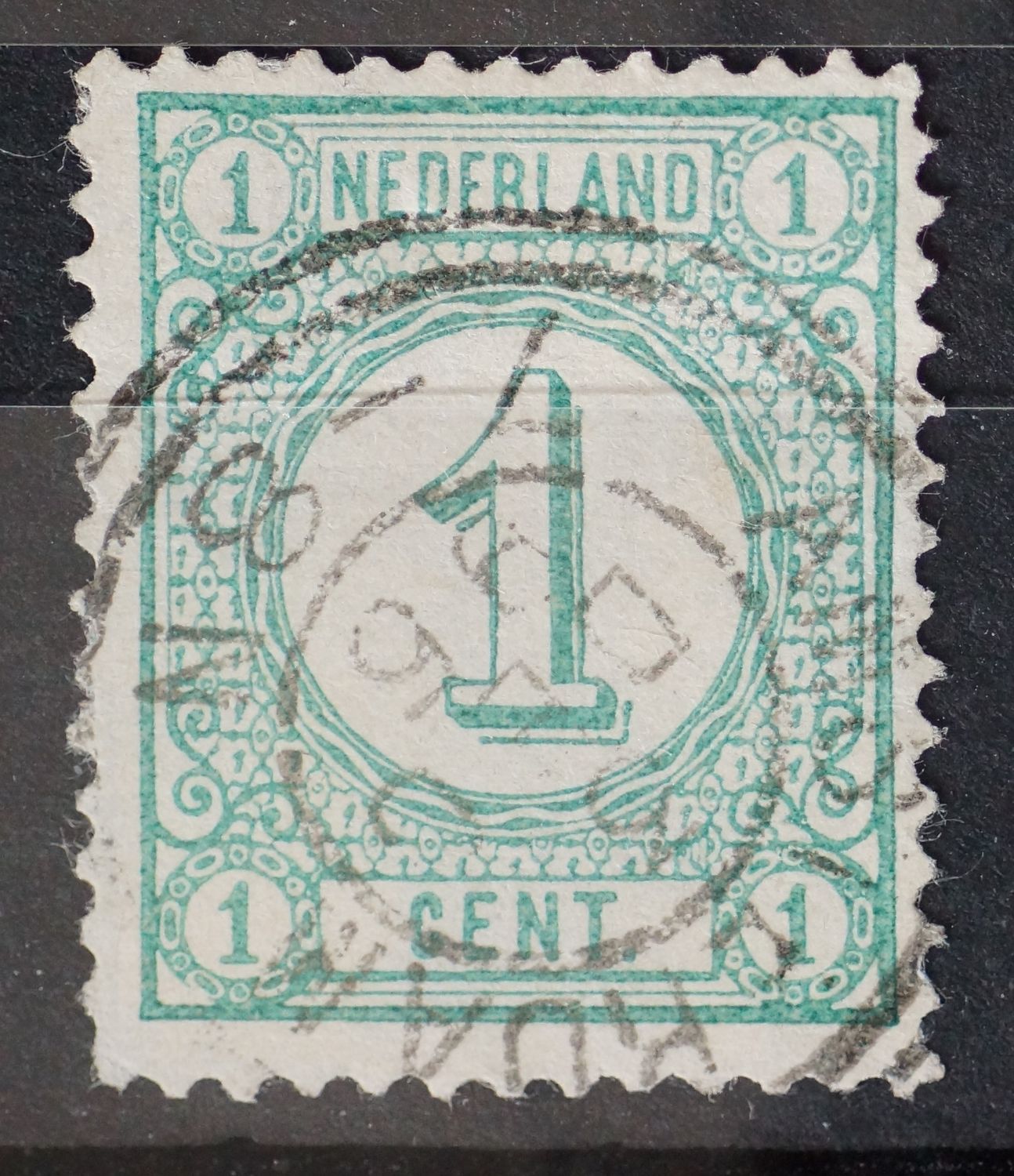 Dubbelringstempel Amsterdam op NVPH 31