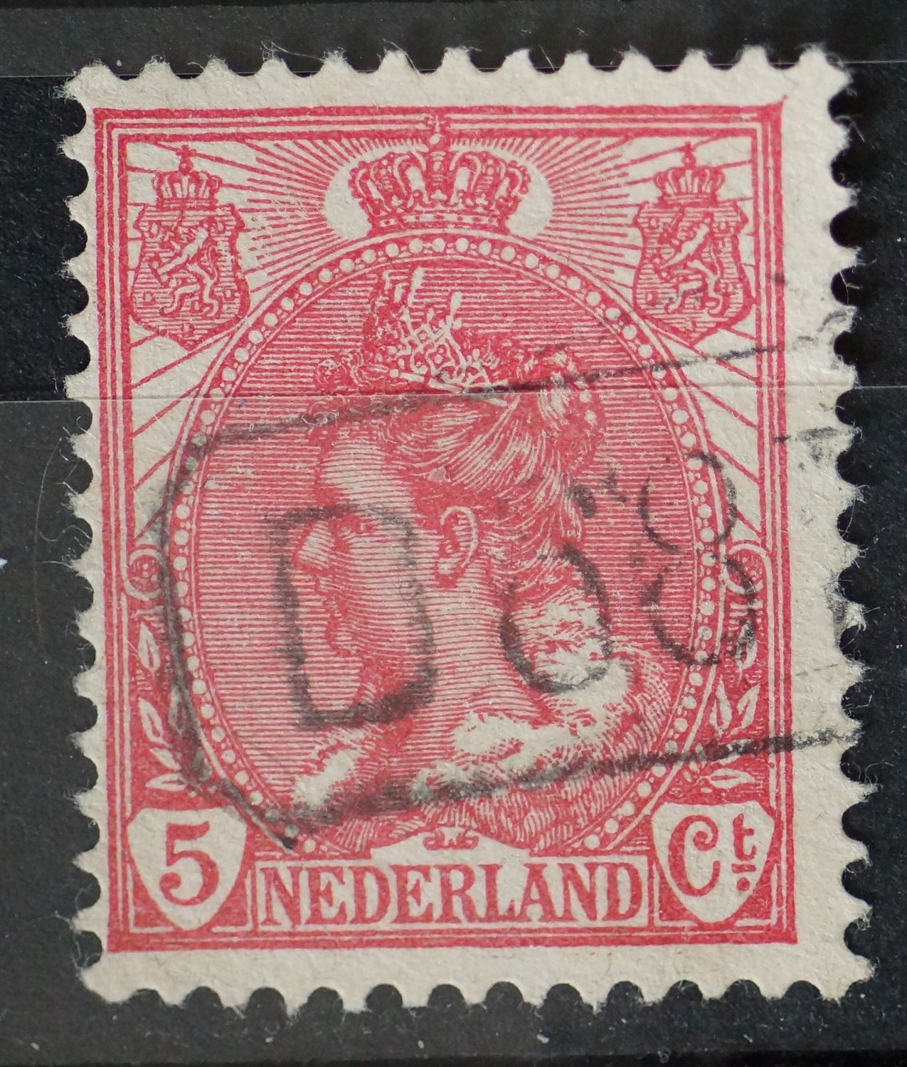 Bestellerstempel D 68x op NVPH 60