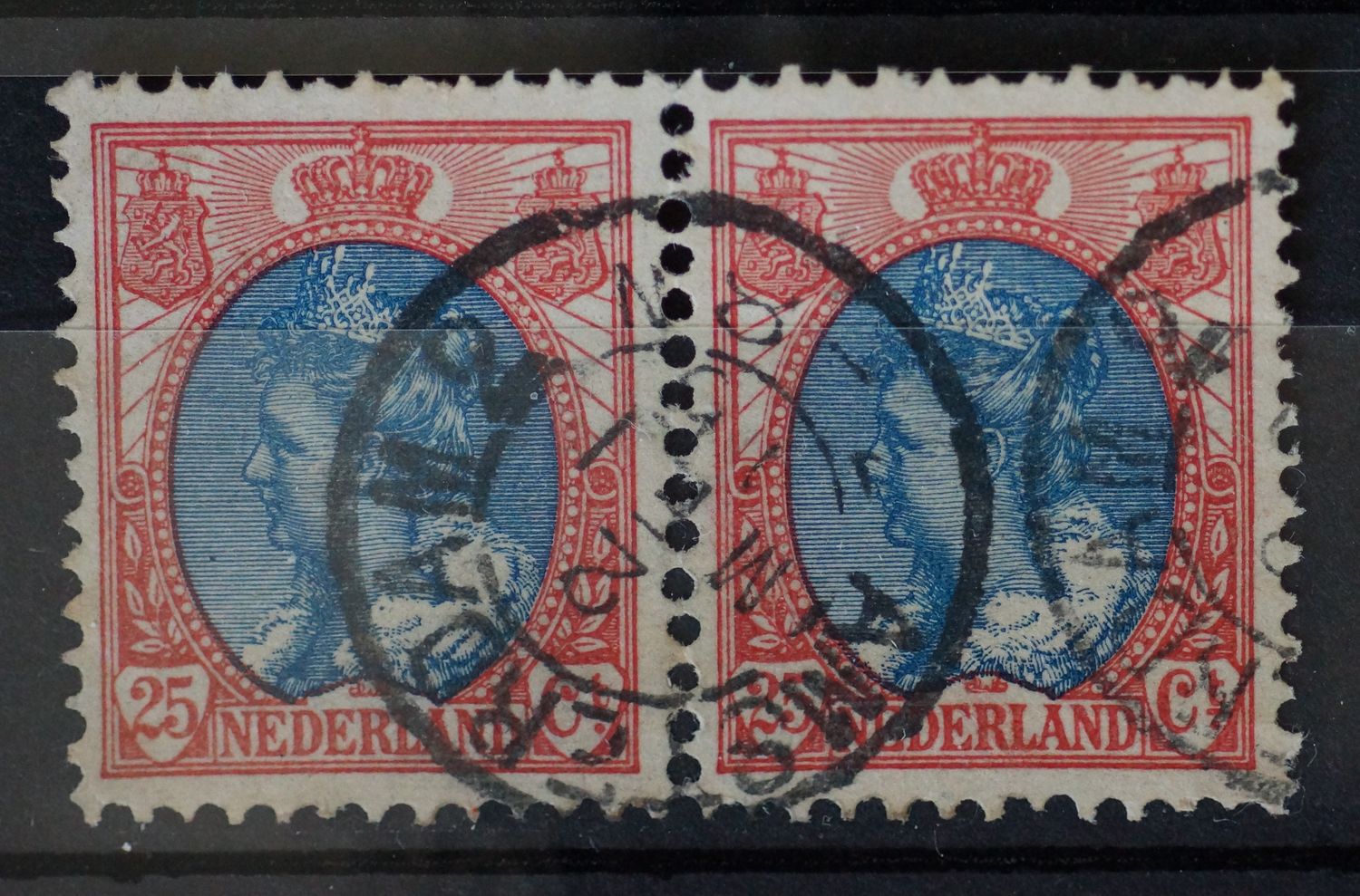 Amsterdam 2 op NVPH 71 (paar)