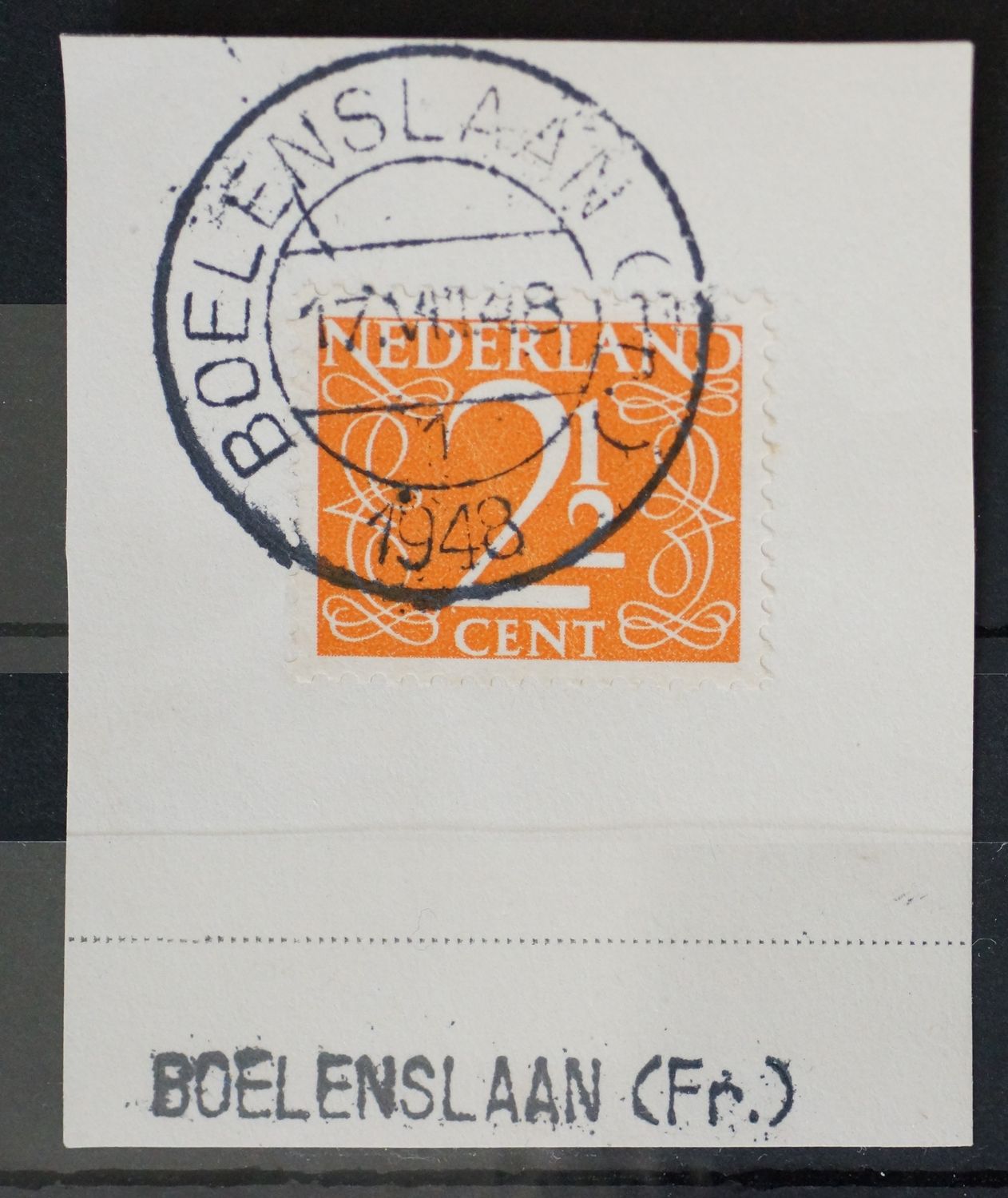 Boelenslaan (Fr.) 1 op NVPH 462 tevens kantoornaamstempel