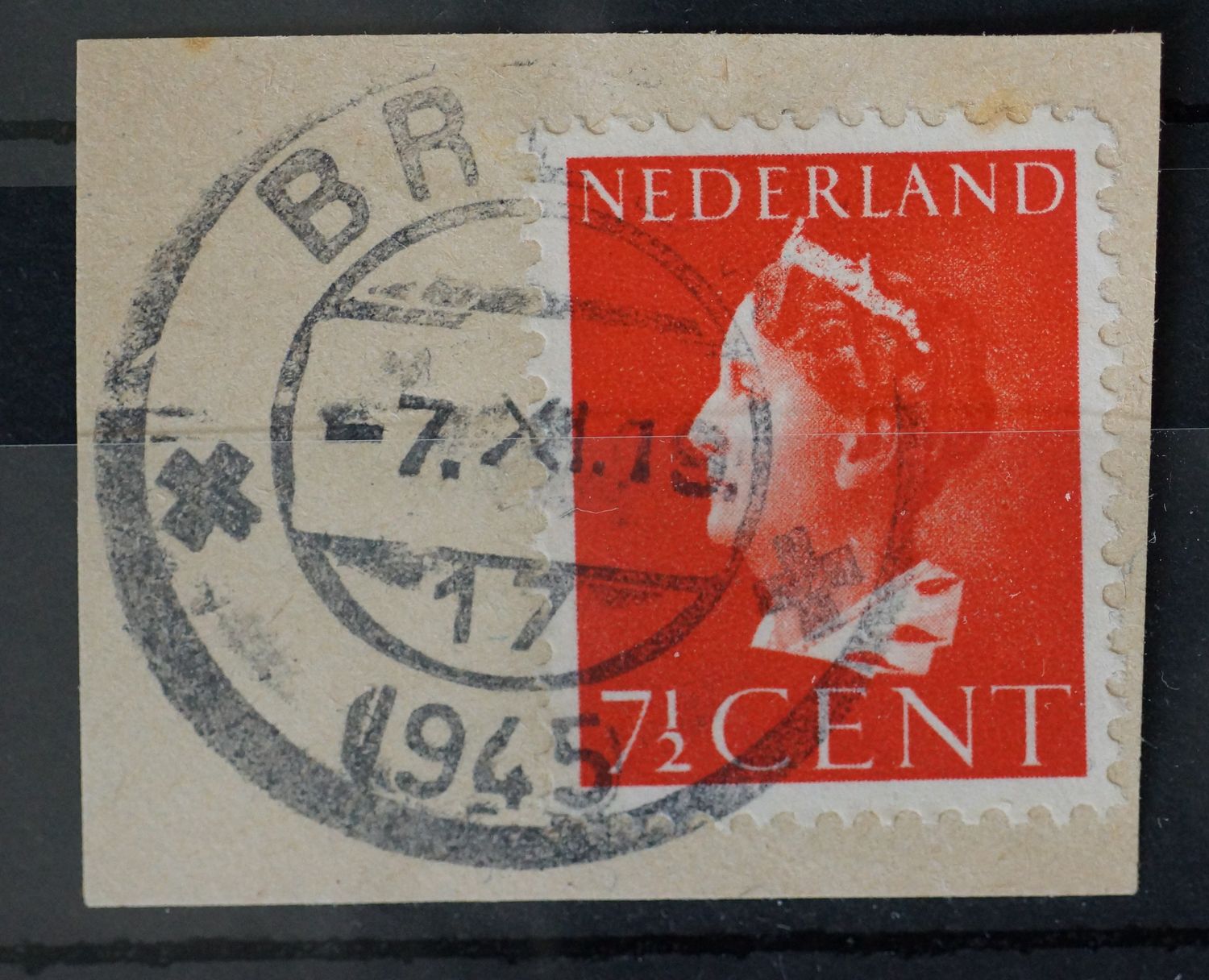 Breda 17 op NVPH 334, open 4 van 1945 Breda 17 op NVPH 334, open 4 van 1945