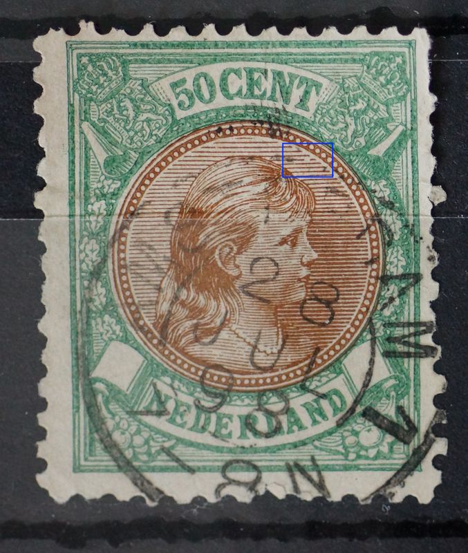 Amsterdam 1 op NVPH 45. Plaatfout Amsterdam 1 op NVPH 45. Plaatfout