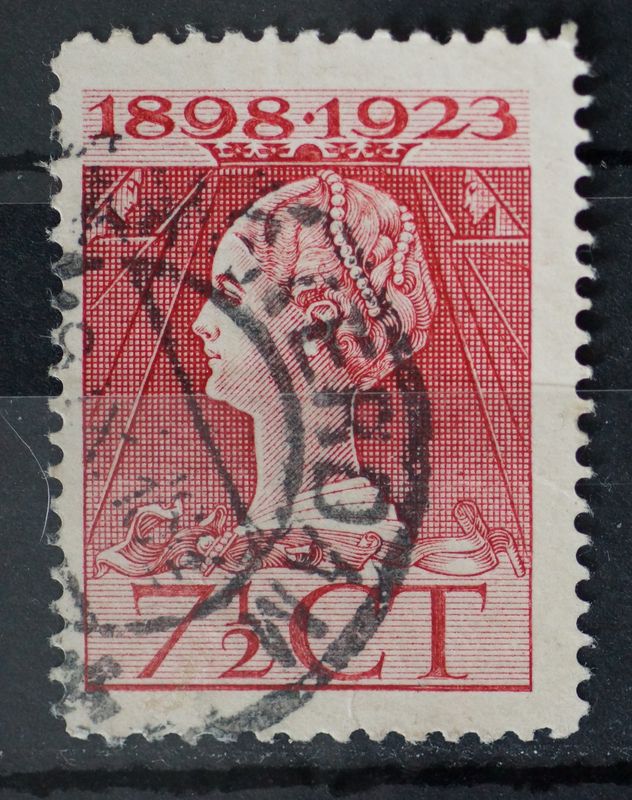 Amsterdam op NVPH 123 - extra lange zegel
