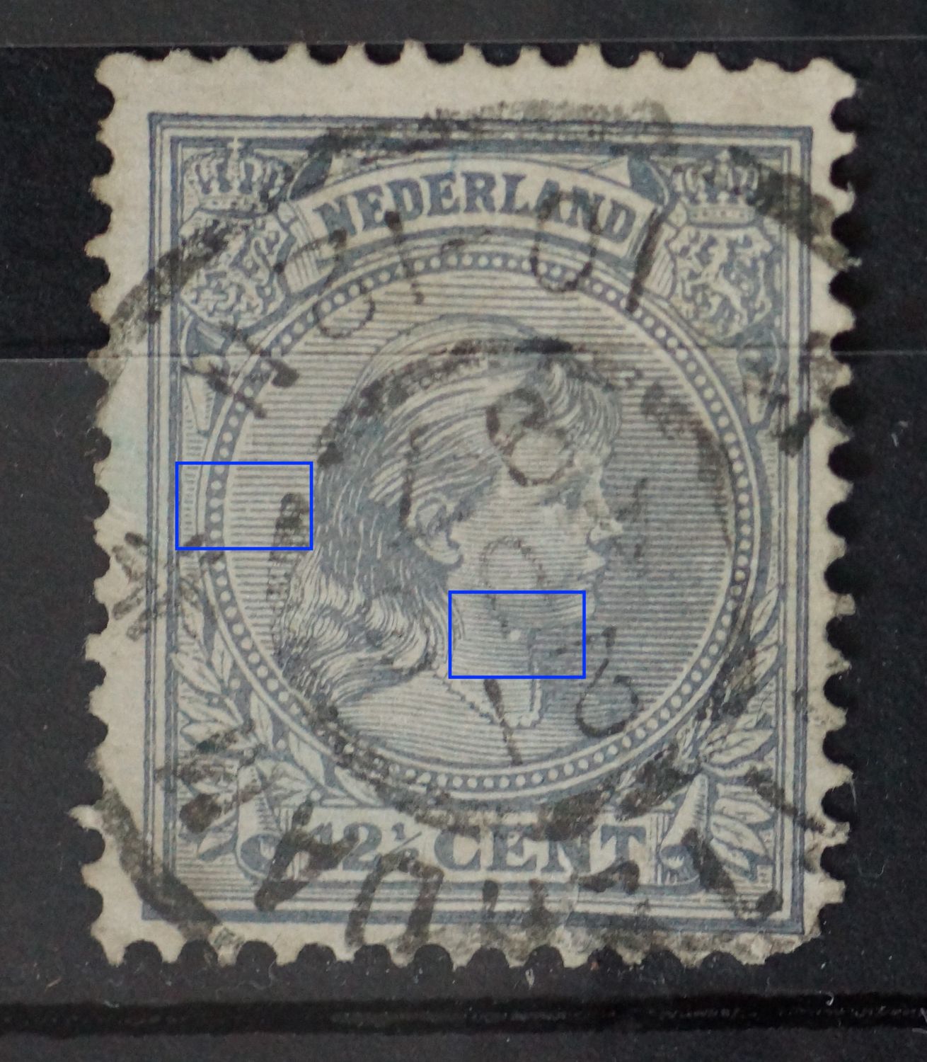 NVPH 38 - o.a. witte vlek in hals