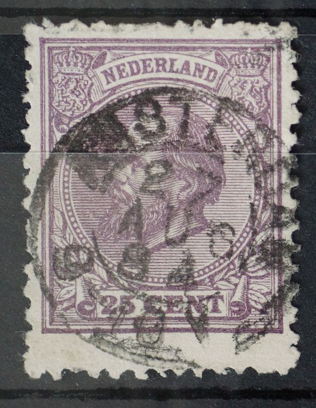 Amsterdam op NVPH 26 - extra lange zegel