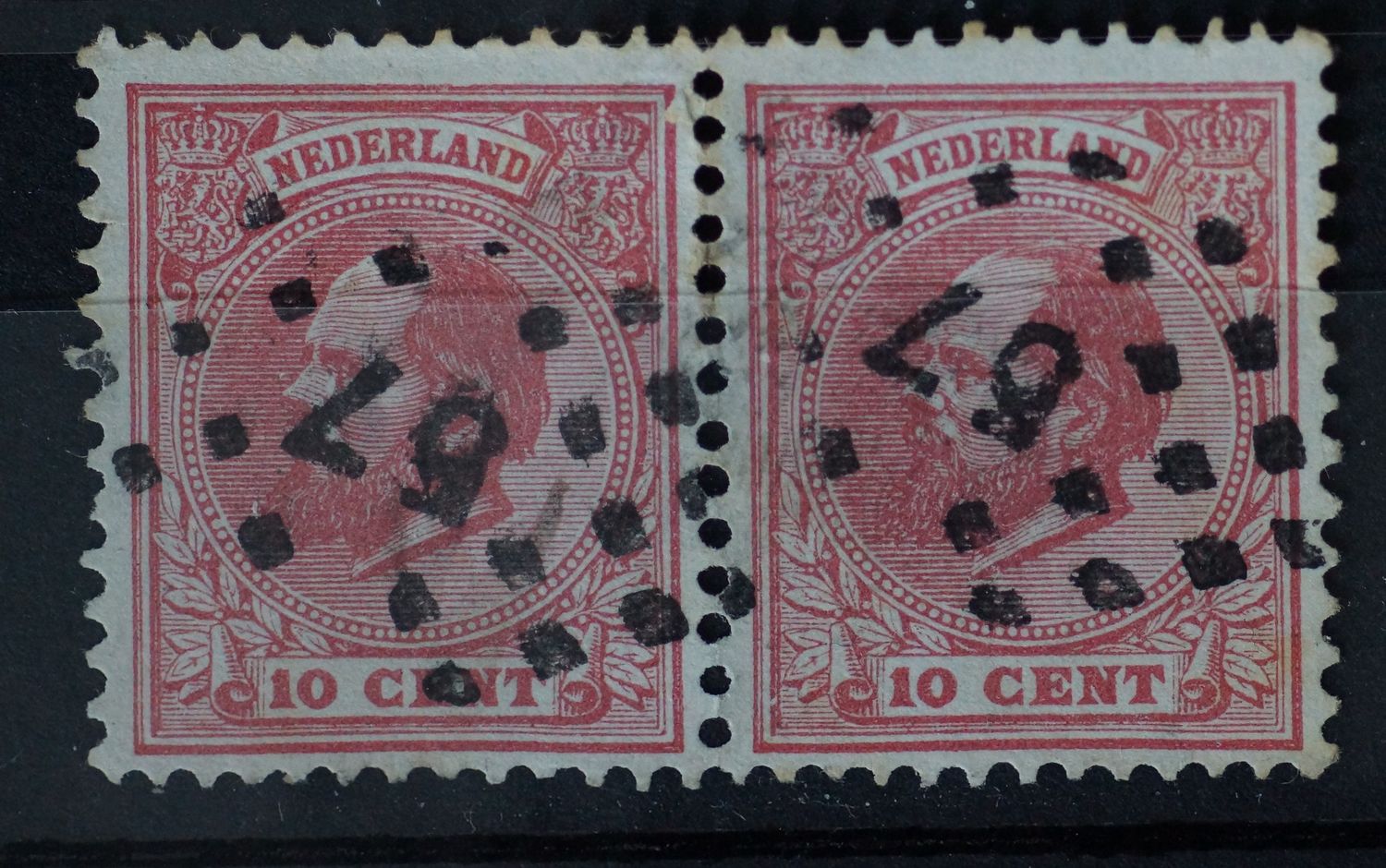 57 (Den Bosch) op NVPH 21 (paar)