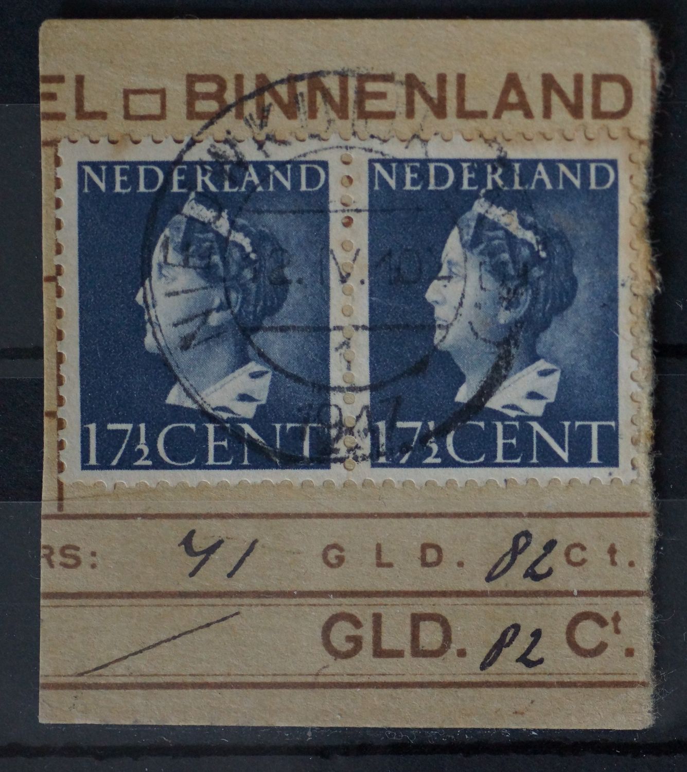 Nieuwkuijk (N.B.) 1 op NVPH 338 (paar)
