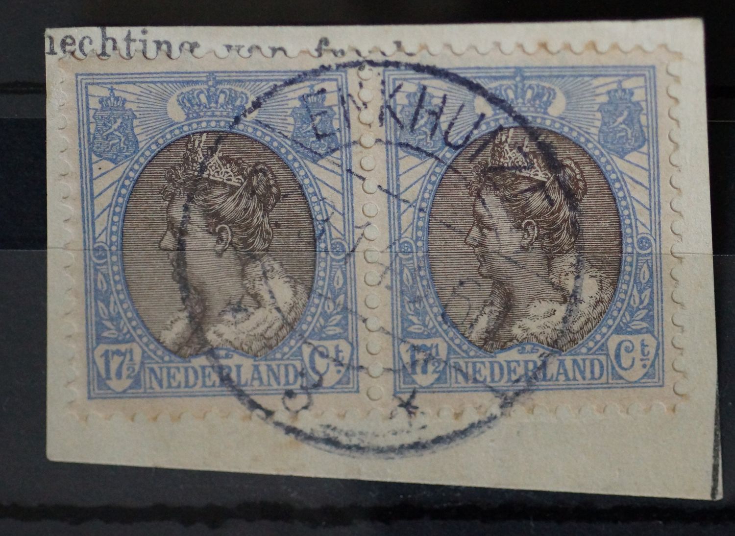 Enkhuizen 3 op NVPH 67 (paar) - vrij schaars Enkhuizen 3 op NVPH 67 (paar) - vrij schaars