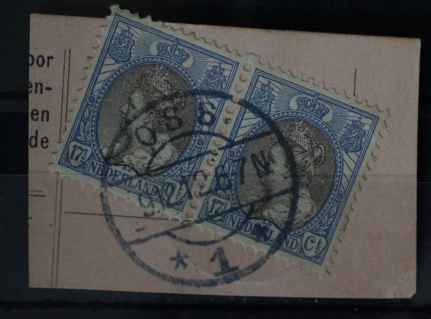 Oss 1 op NVPH 67 (paar)