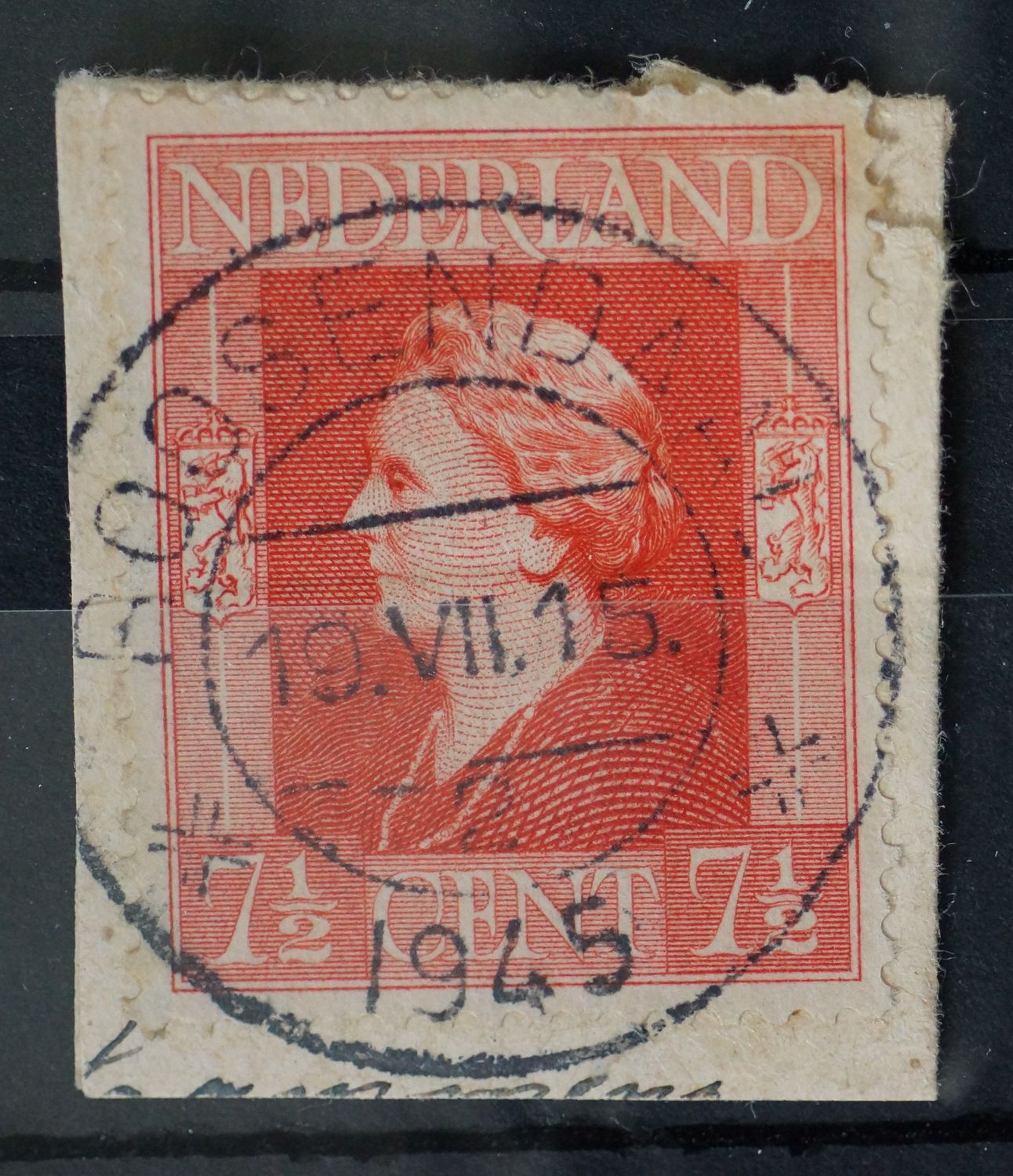 Roosendaal 2 op NVPH 432 - open 4 van 1945