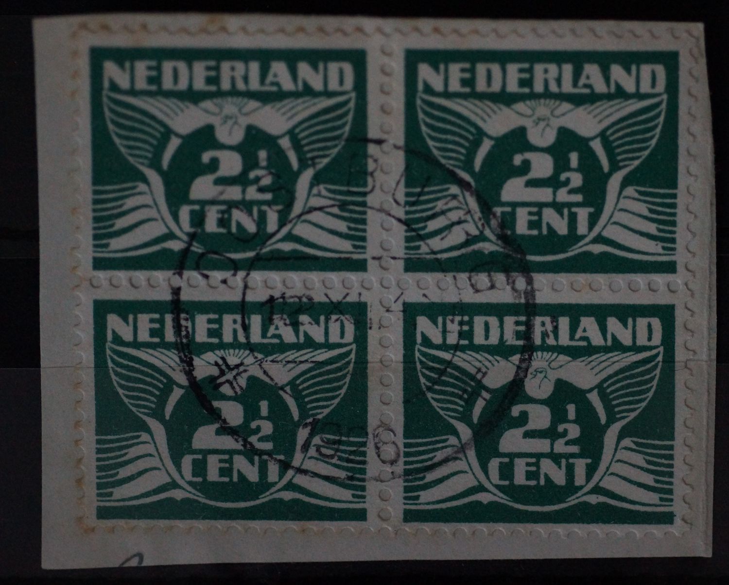 Oostburg op NVPH 174 (blok) - plaatfout