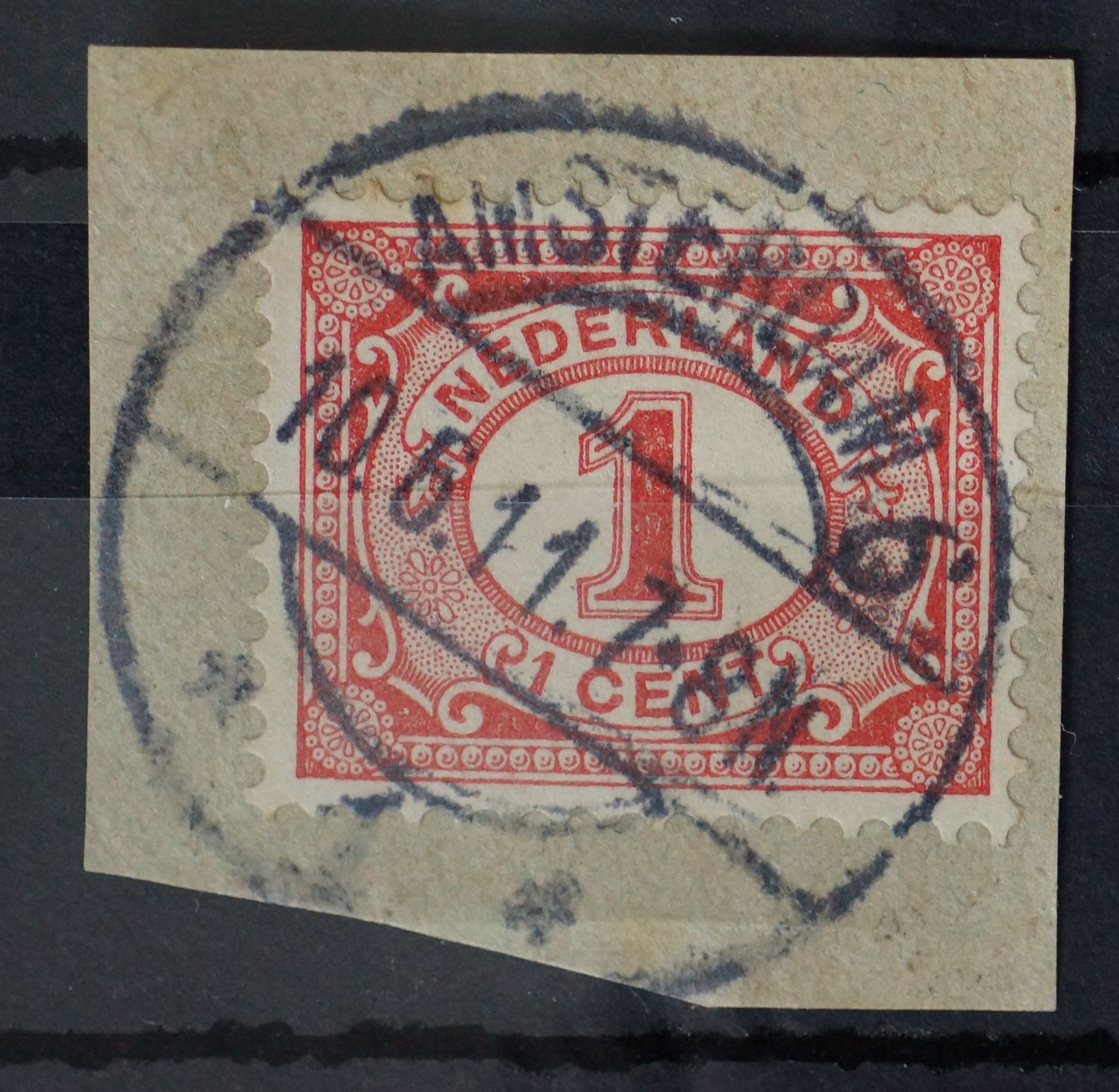 Amsterdam 6  1 op NVPH 51 - vrij zeldzaam