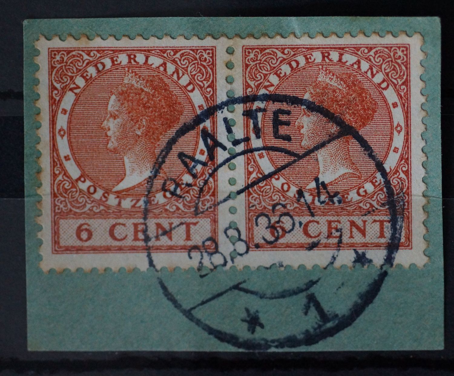 Raalte 1 op NVPH 178 (paar)