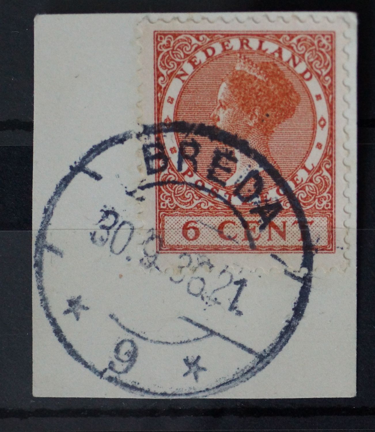 Breda 9 op NVPH 178 - zeldzaam