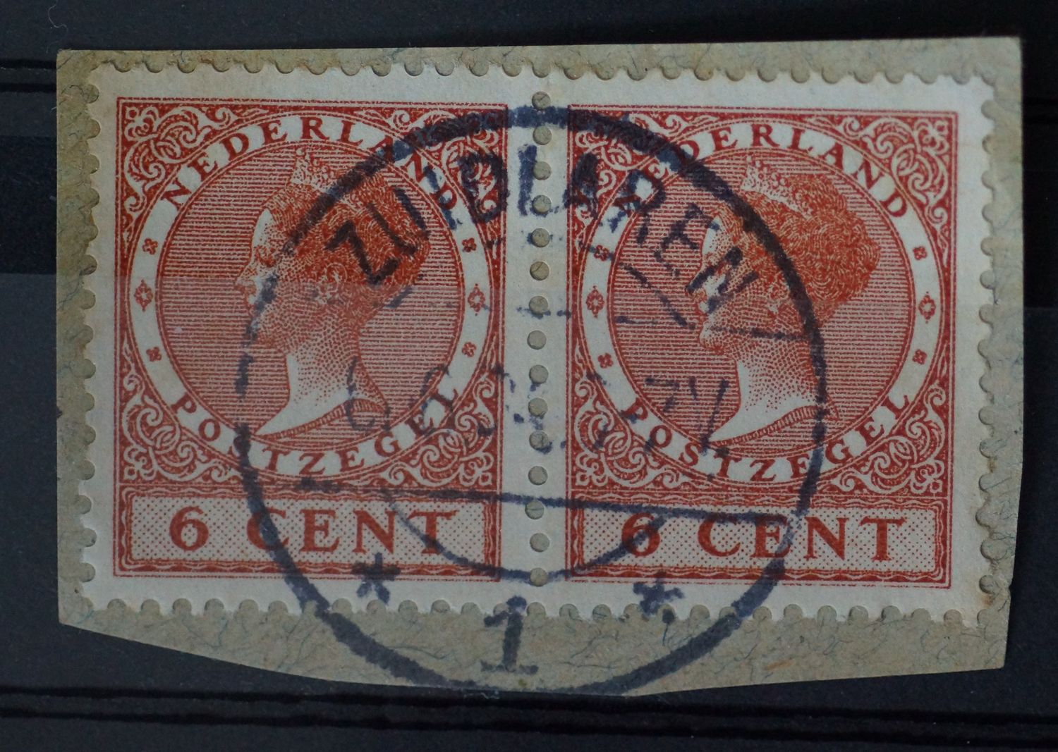 Zuidlaren 1 op NVPH 178 (paar) - vrij schaars