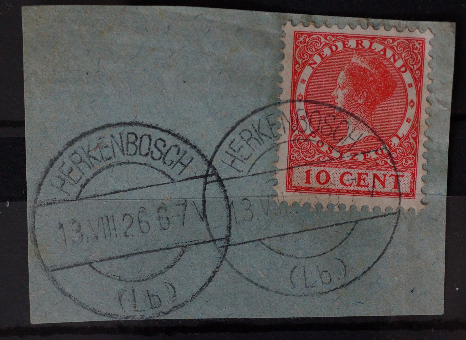 Herkenbosch (Lb.) op NVPH 182 - vrij schaars Herkenbosch (Lb.) op NVPH 182 - vrij schaars