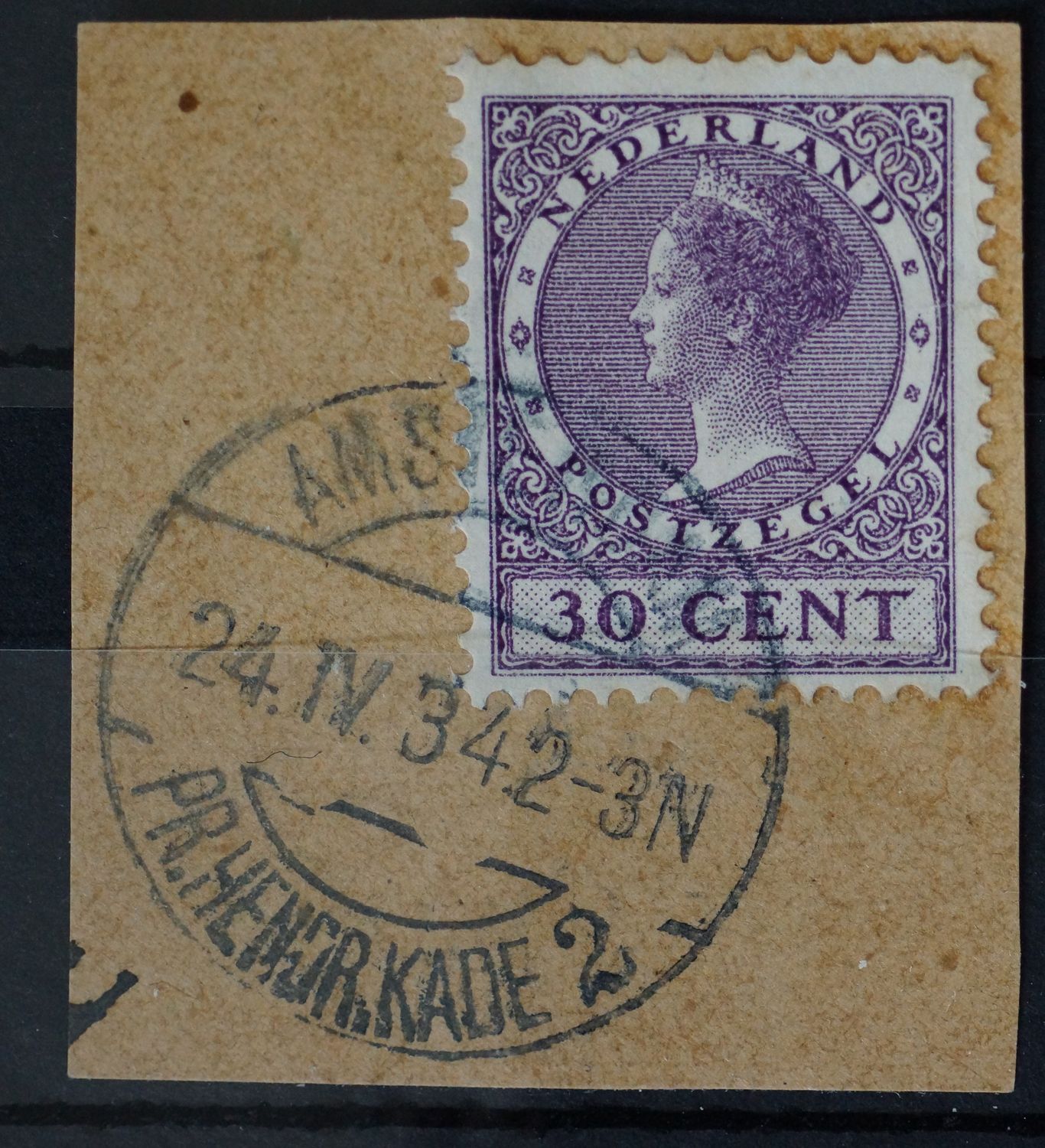 Amsterdam Pr. Hendr. kade 2 op NVPH 194 - vrij schaars Amsterdam Pr. Hendr. kade 2 op NVPH 194 - vrij schaars