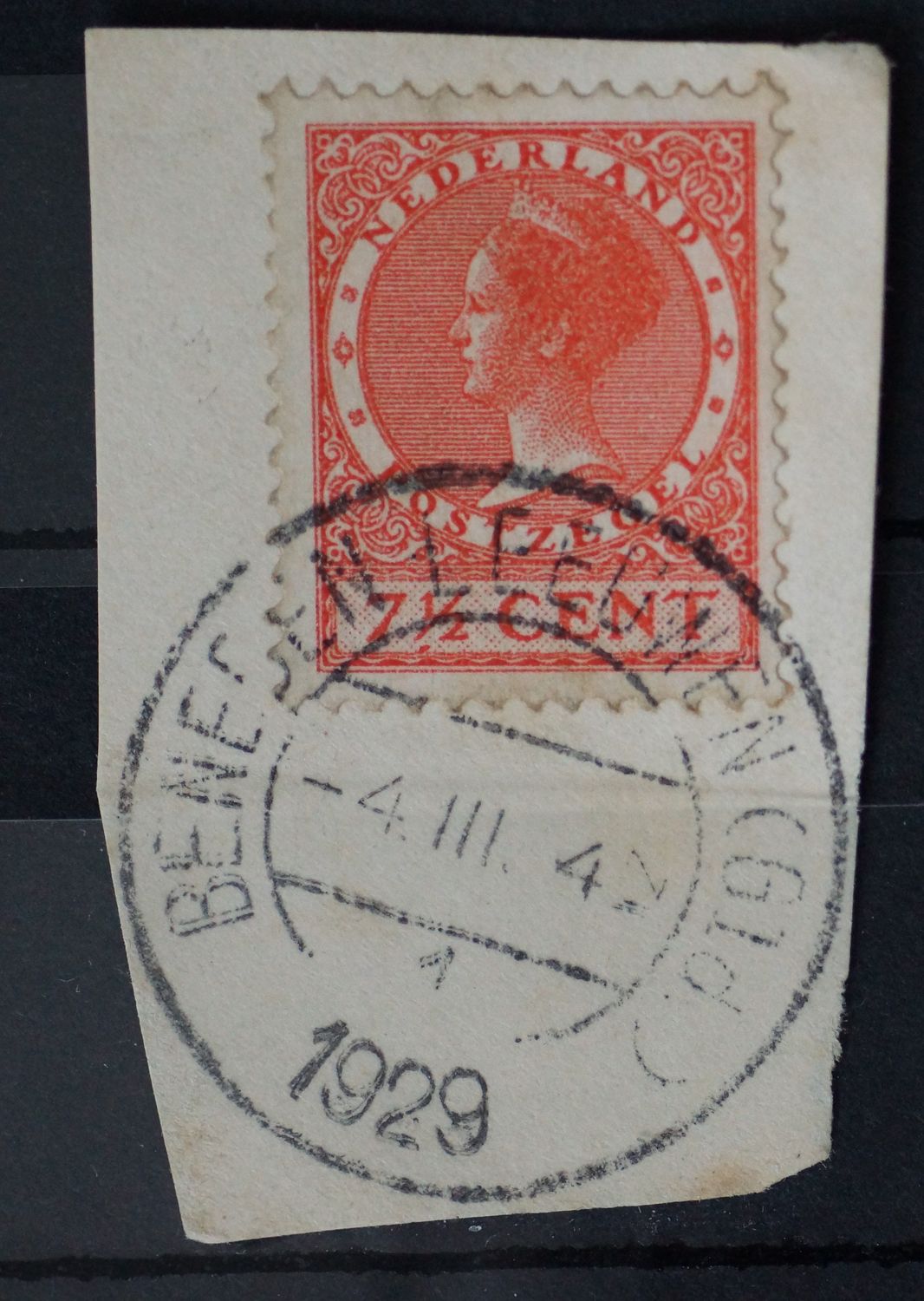 Beneden-Leeuwen (Gld.) 1 op NVPH 179 - plaatfout