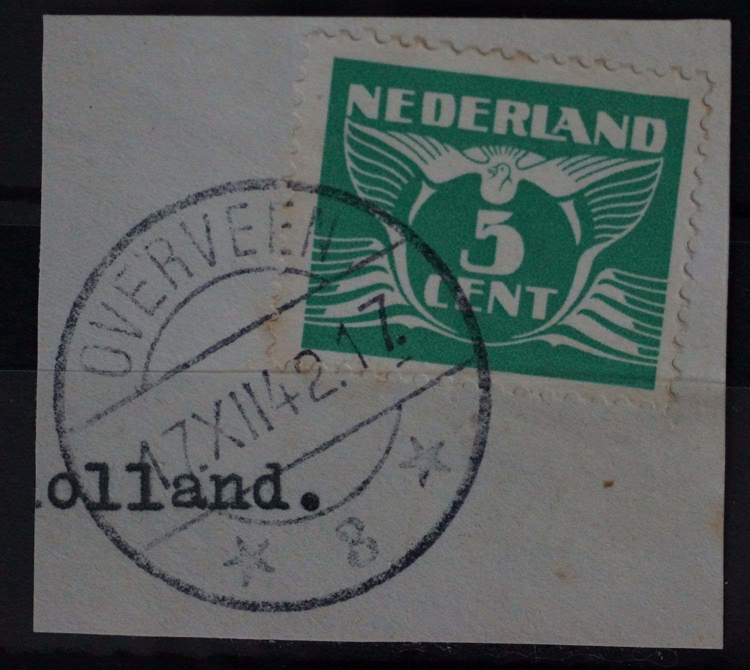 Overveen 3 op NVPH 380 - vrij schaars