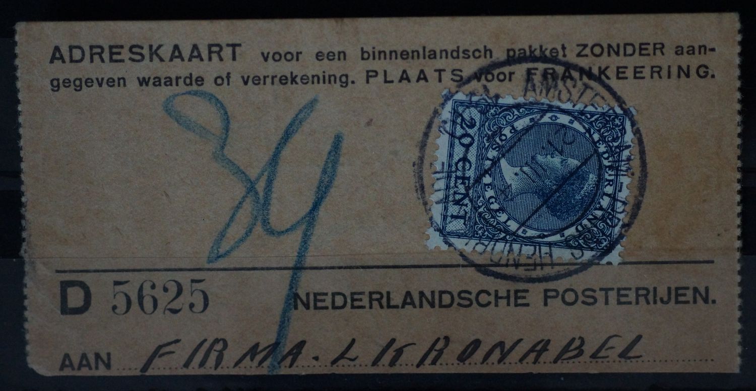 Amsterdam-Prins Hendrikkade 4 op NVPH 188