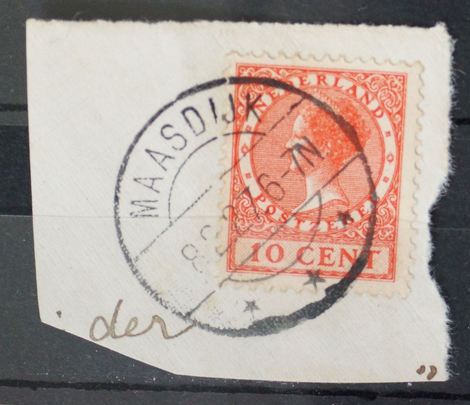 Maasdijk op NVPH 182 - vrij schaars